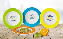 Berger Happy Camper Melamin Suppenteller-Set 4tlg.