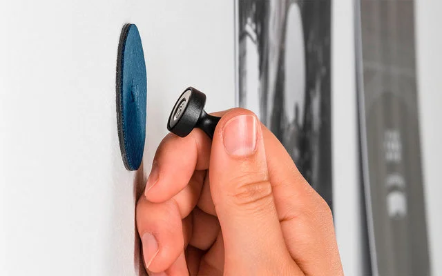 Silwy® Flex Magnethaken Inkl. Metall-Nano-Gel-Pads 5 Cm 8-tlg. Blau – Bild 2