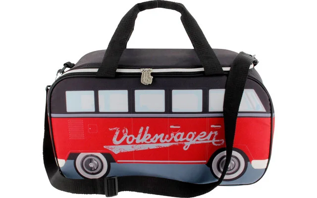 VW Collection Kühltasche 25 Liter In T1 Bulli Format Rot / Schwarz – Bild 4