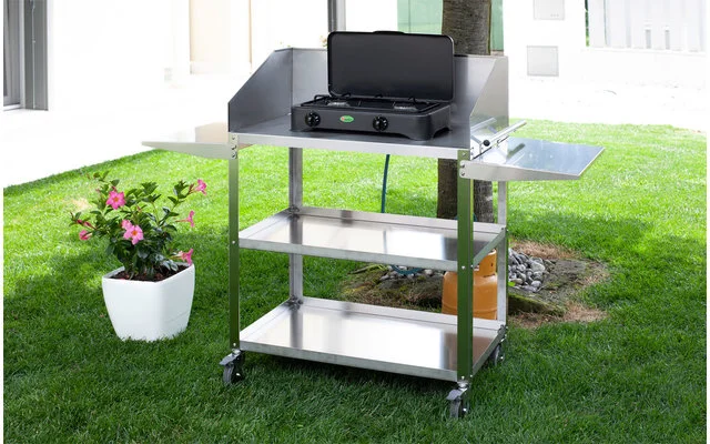 CF Parker 2-flammiger Gaskocher Ohne Zündsicherung Anthrazit