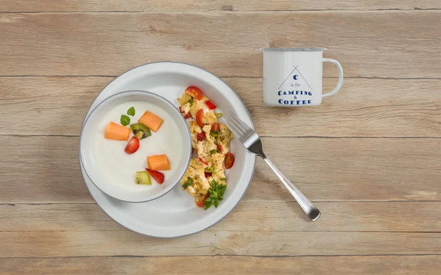 Berger Trekking Geschirr-Set Mit Emaille-Beschichtung 3-tlg.