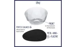 Silwy® Magnet-Bowl Schüssel Set 6 Stück Weiß