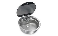 Dometic SNG 420 Runde Spüle Mit Glasabdeckung 420 Mm