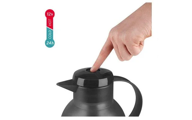 Emsa Isolierkanne Samba 1 Liter Schwarz Transluzent – Bild 6