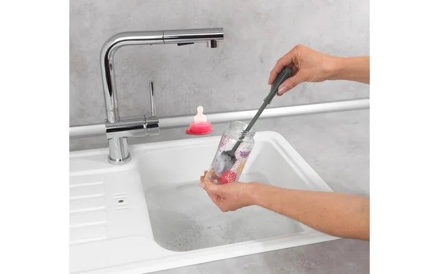 Wenko Silikon Spülbürste 25 Cm Blau – Bild 2