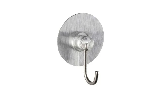 Wenko Static-Loc Nickelhaken Wandhaken Edelstahl Optik 4er Set