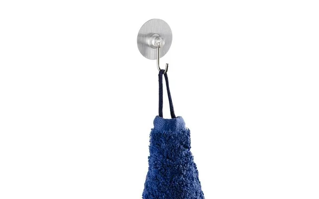 Wenko Static-Loc Nickelhaken Wandhaken Edelstahl Optik 4er Set – Bild 3