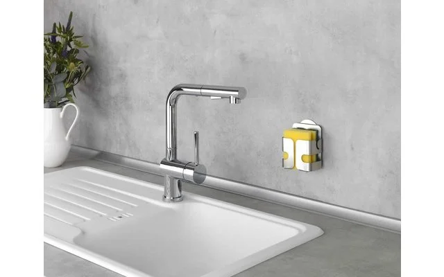 Wenko Turbo-Loc Edelstahl Schwammhalter Rostfrei, Befestigen Ohne Bohren – Bild 4