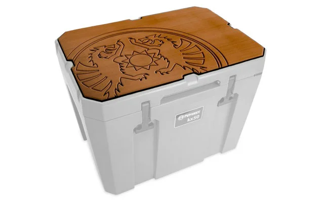 Petromax Haft-Auflage Für Kühlbox Kx25 Braun Mit Drachenemblem – Bild 7