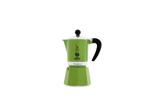 Bialetti Espressozubereiter Rainbow Grün 3 Tassen 150 Ml – Bild 2