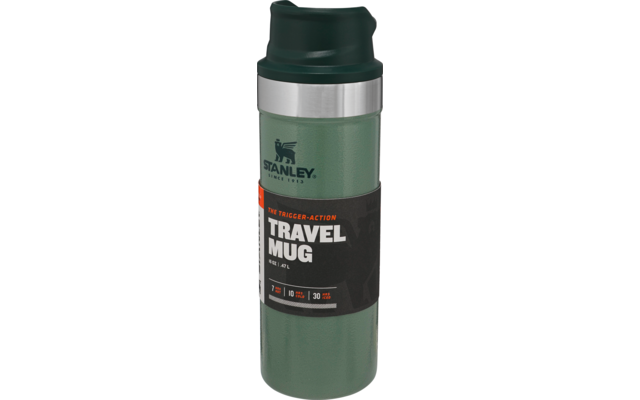 Stanley-1913 Stanley Classic Trigger Action Travel Becher 470 Ml Schwarz Matt – Bild 2