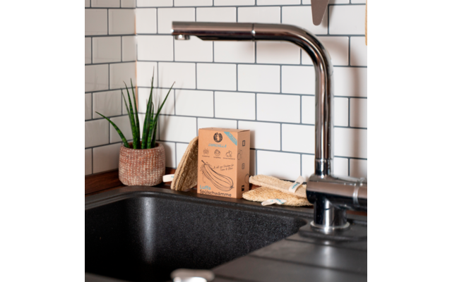 Chinchilla Luffa Spülschwämme Wiederverwendbar 7 Stück – Bild 3