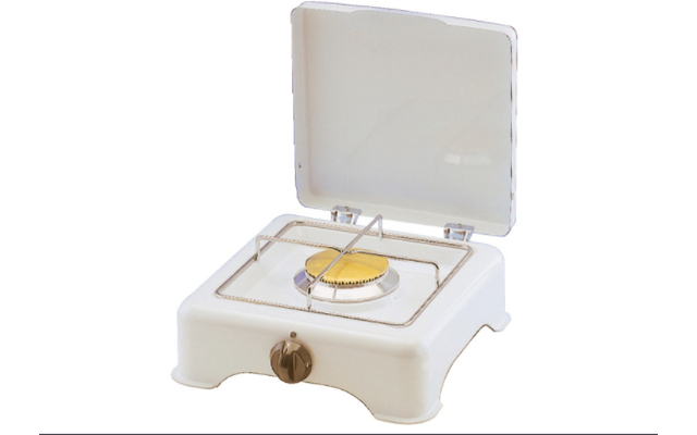 GOK Gaskocher 2-flammig 50 Mbar 3,5 KW Weiss Anschluss RST8 Rost Schwarz