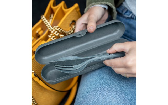 Koziol Besteck Etui KLIKK ETUI Nature Desert Sand – Bild 2