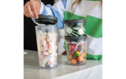 Koziol Prince Oslo Vorratsdosenset 3 Teilig Nature Ash Grey