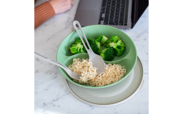 Koziol Connect Separee Menüteller Mit Deckel 1,5 Liter Nature Ash Grey – Bild 4