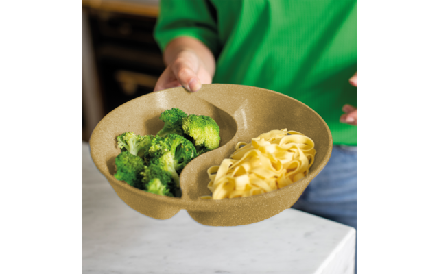 Koziol Connect Separee Menüteller Mit Deckel 1,5 Liter Nature Ash Grey – Bild 3